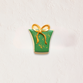 Christmas sugar Cookie | Green present